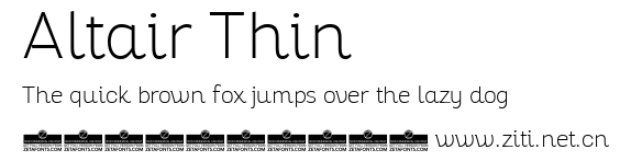 Altair Thin.ttf字體轉換器圖片