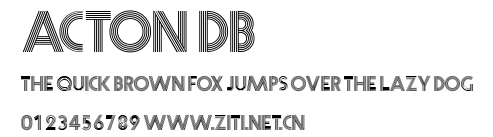 Acton DB.ttf字體轉換器圖片