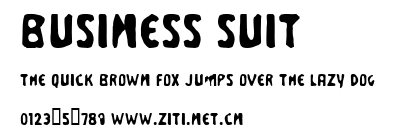 Business Suit.ttf字體轉換器圖片