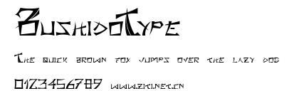 BushidoType.ttf字體轉換器圖片