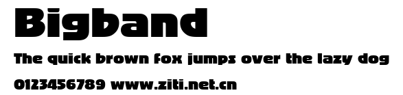 Bigband.ttf字體轉換器圖片