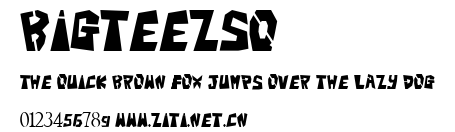 BigTeezSq.ttf字體轉換器圖片