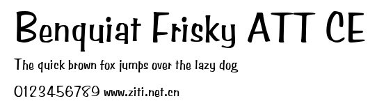 Benquiat Frisky ATT CE.ttf字體轉換器圖片