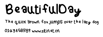 BeautifulDay.ttf字體轉換器圖片
