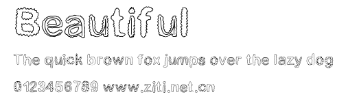Beautiful.ttf字體轉換器圖片