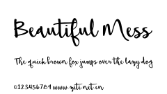 Beautiful Mess.ttf字體轉換器圖片
