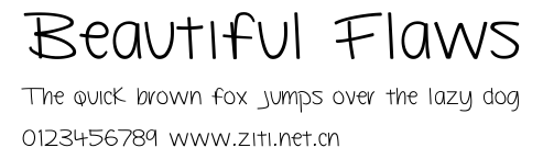 Beautiful Flaws.ttf字體轉換器圖片