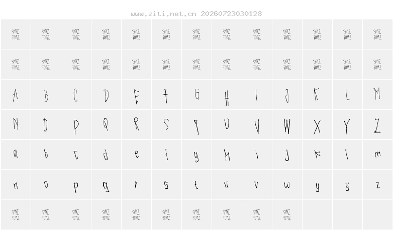 字符映射圖