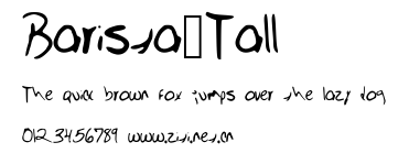 Barista_Tall.ttf字體轉換器圖片