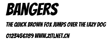Bangers.ttf字體轉換器圖片
