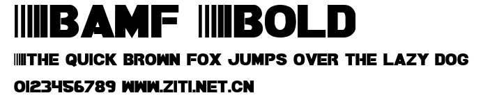 Bamf Bold.ttf字體轉換器圖片