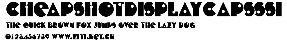 CheapShotDisplayCapsSSi.ttf字體轉換器圖片