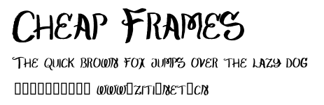 Cheap Frames.otf字體轉換器圖片