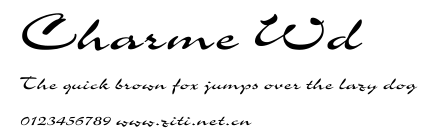 Charme Wd.ttf字體轉換器圖片