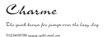 Charme.ttf字體轉換器圖片