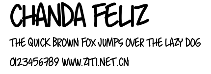 Chanda Feliz.ttf字體轉換器圖片