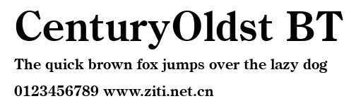 CenturyOldst BT.ttf字體轉換器圖片