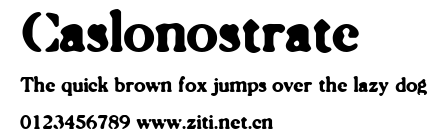 Caslonostrate.ttf字體轉換器圖片