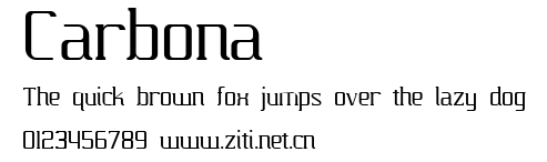 Carbona.ttf字體轉換器圖片