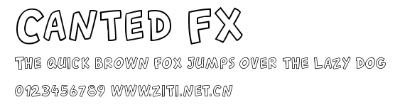 Canted FX.ttf字體轉換器圖片