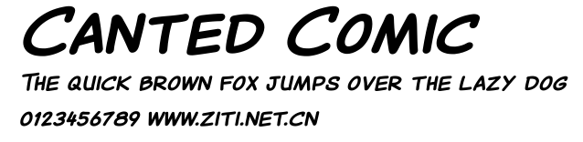 Canted Comic.ttf