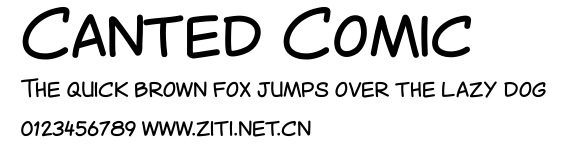 Canted Comic.ttf