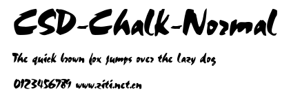 CSD-Chalk-Normal.ttf字體轉換器圖片