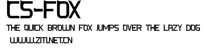 CS-Fox.ttf字體轉換器圖片