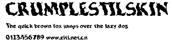 CRUMPLESTILSKIN.ttf字體轉換器圖片