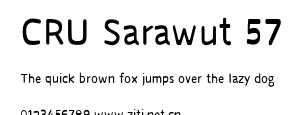 CRU Sarawut 57.ttf字體轉換器圖片