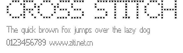 CROSS STITCH.ttf字體轉換器圖片