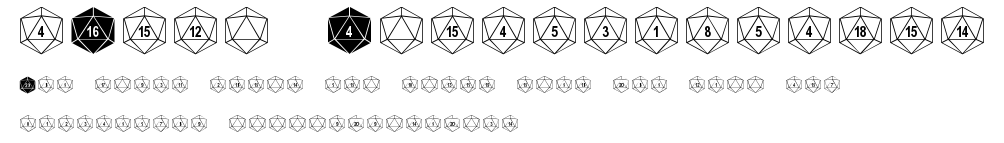 dPoly Duodecahedron.ttf字體轉換器圖片