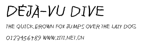 Déjà-vu dive.ttf字體轉換器圖片