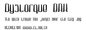 Dystorque BRK.ttf字體轉換器圖片