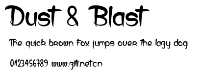 Dust & Blast.ttf字體轉換器圖片