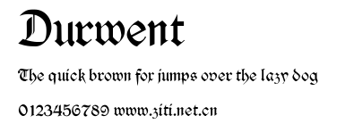 Durwent.ttf字體轉換器圖片
