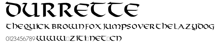 Durrette.ttf字體轉換器圖片