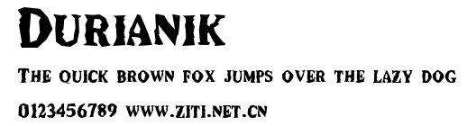 Durianik.ttf字體轉換器圖片