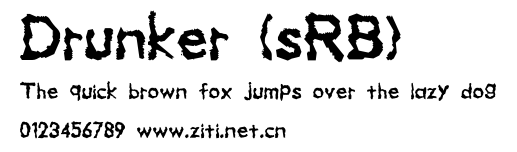 Drunker (sRB).ttf字體轉換器圖片