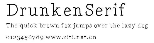 DrunkenSerif.ttf字體轉換器圖片