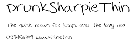 DrunkSharpieThin.ttf字體轉換器圖片