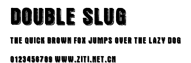 Double Slug.ttf字體轉換器圖片