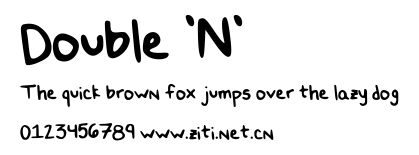 Double 'N'.ttf字體轉換器圖片