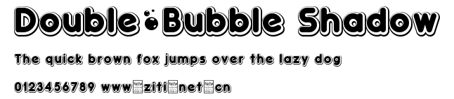 Double•Bubble Shadow.otf字體轉換器圖片