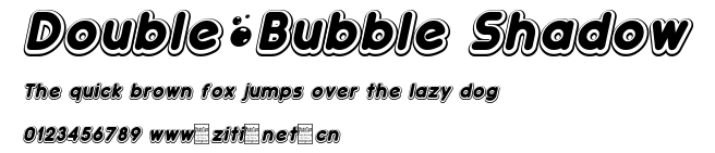 Double•Bubble Shadow.otf字體轉換器圖片