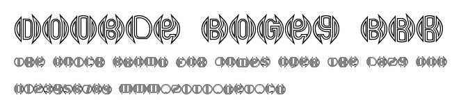 Double Bogey BRK.ttf字體轉換器圖片