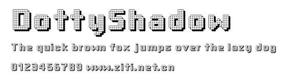 DottyShadow.ttf字體轉換器圖片