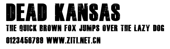 Dead Kansas.ttf字體轉換器圖片
