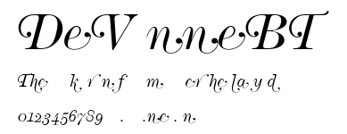 DeVinneBT.ttf字體轉換器圖片