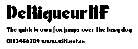 DeRigueurNF.ttf字體轉換器圖片